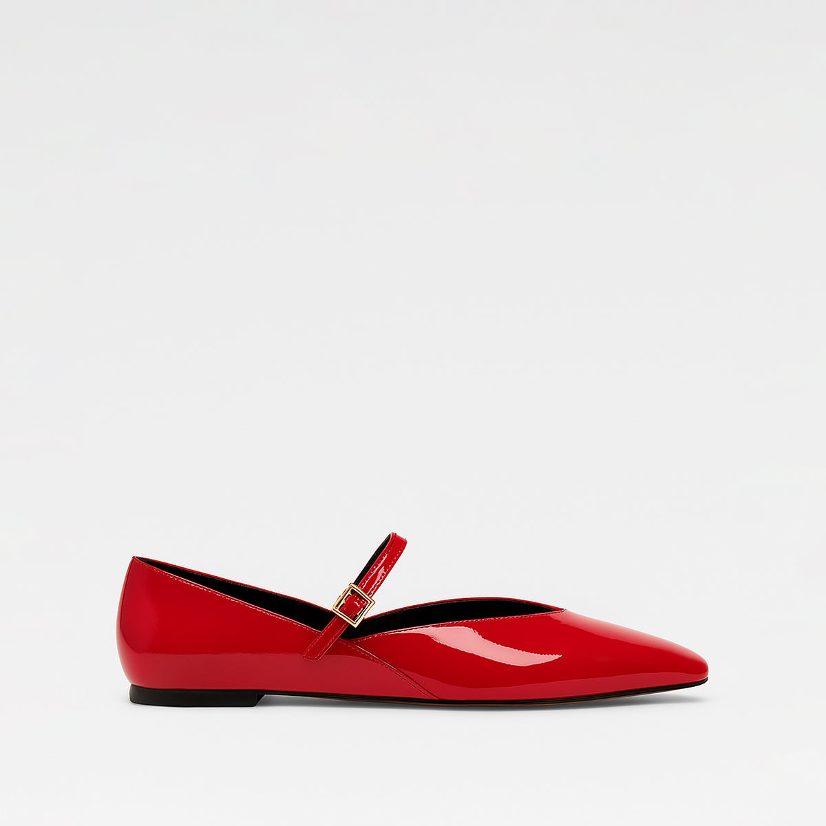 Ballerines Rouges À Bride
