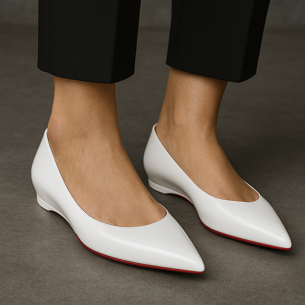 Ballerines Pointues Blanches