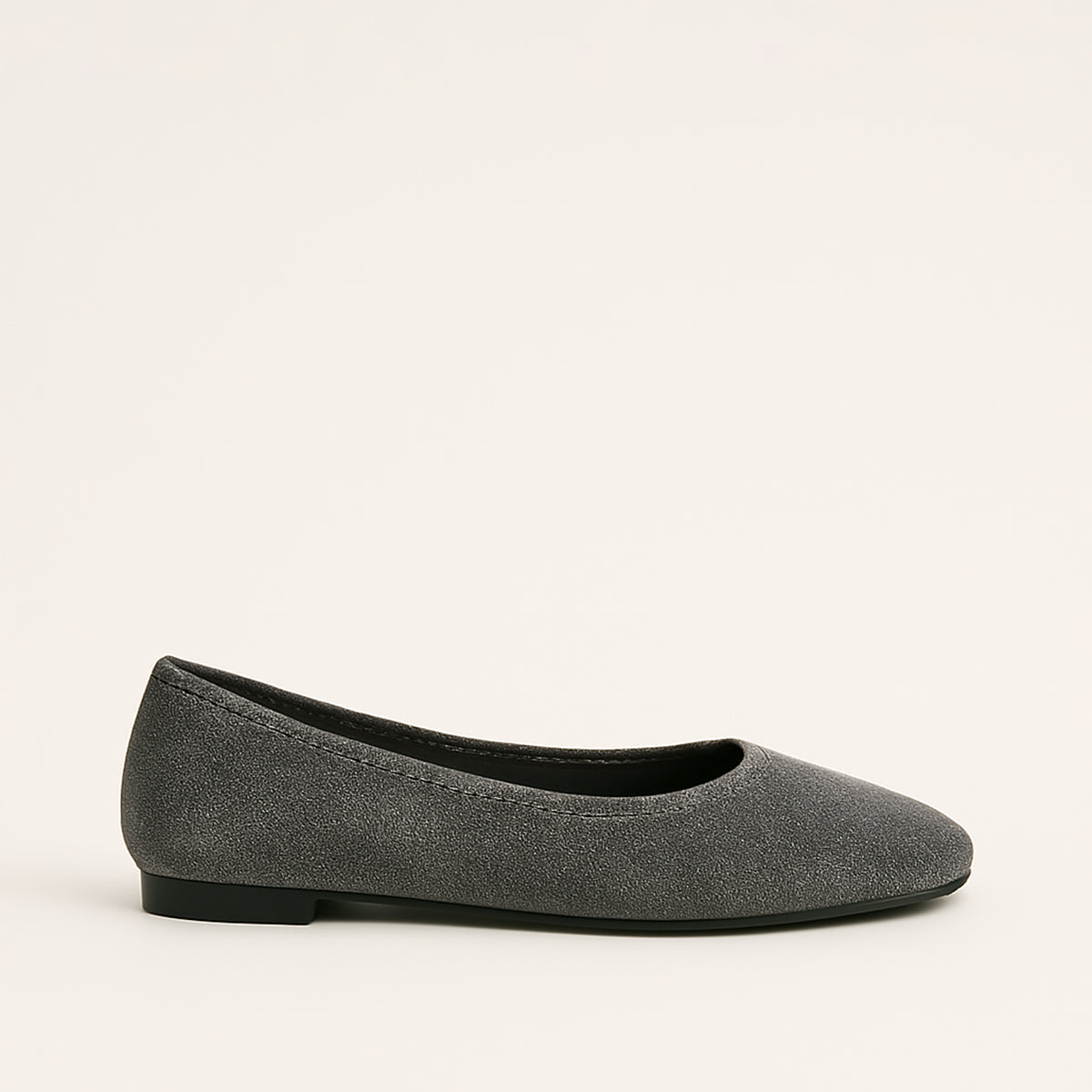 Ballerines En Daim Grises