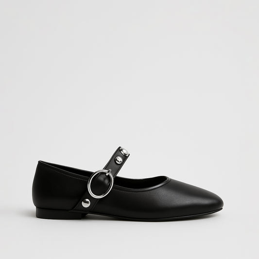 Ballerines Noires à Boucle