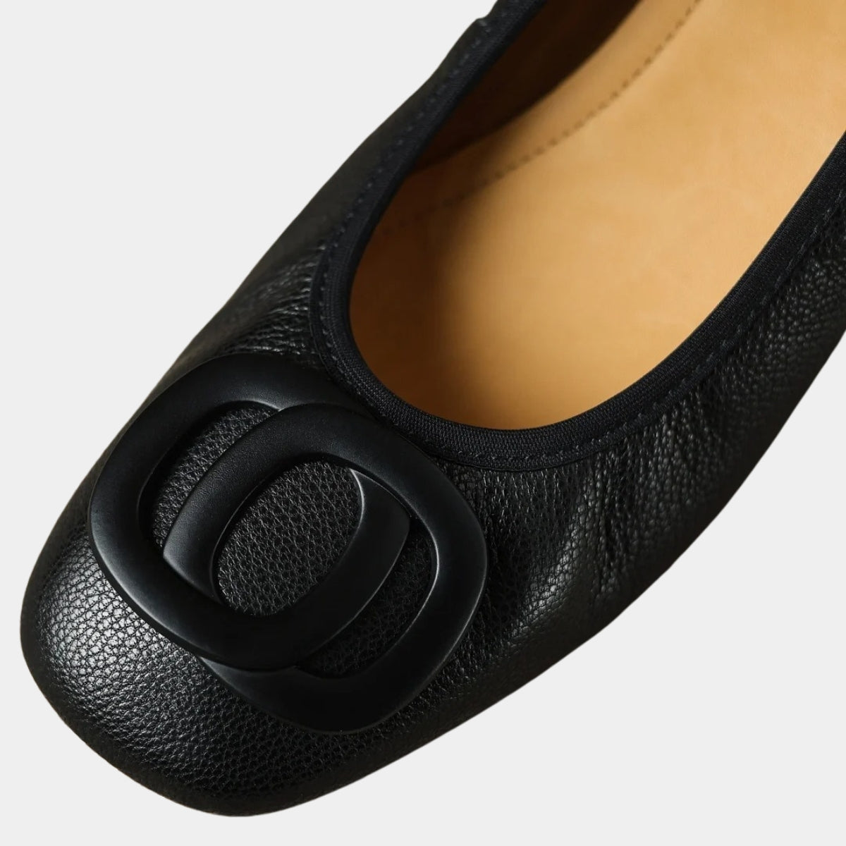 Ballerines Noires À Talon 3cm