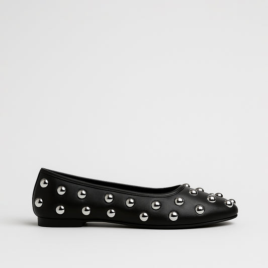 Ballerines Noires Cloutées