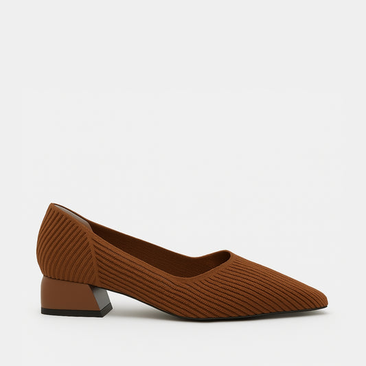 Ballerines À Talons Avec Bout Pointu
