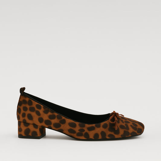 Ballerines Léopards À Lacets