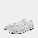 Ballerines Fleuries En Toile