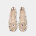 Ballerines Fleuries En Toile