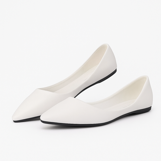 Ballerines Pointues Blanches