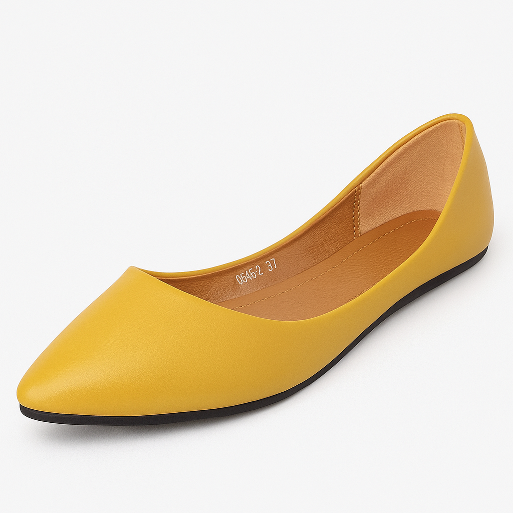 Ballerines Pointues Jaunes