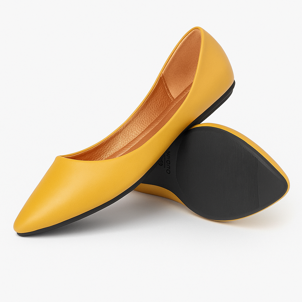 Ballerines Pointues Jaunes