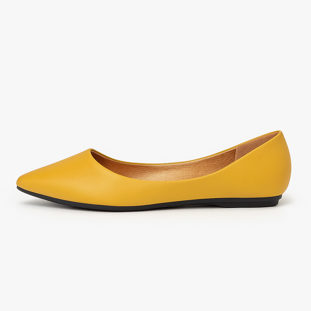 Ballerines Pointues Jaunes