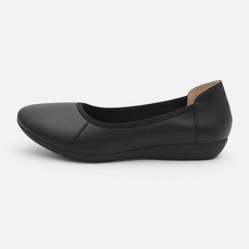 Ballerines Compensées Noires Vintage