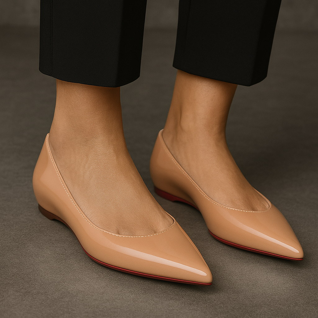 Ballerines Pointues Beige Nude